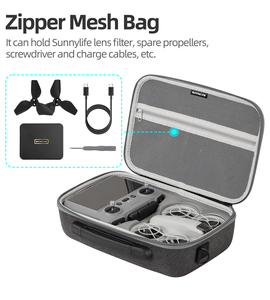 Staubdichte Reisetasche mit großem Fassungsvermögen, PU-Aufbewahrungstasche für DJI RC 2, tragbare Tragetasche für DJI Neo Drohnenzubehör - Product Image 2