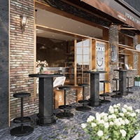 Ensemble de mobilier de restauration OEM ODM durable pour cuisine, cafétéria, café, bistrot, bar, restaurant commercial, table et chaises de salle à manger