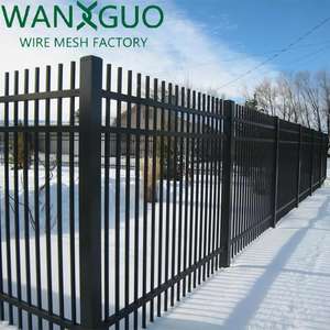 รั้วเหล็กดัดสีดำชุบสังกะสี ประกอบง่าย แผงรั้วตกแต่ง ใช้ได้หลากหลายสถานการณ์ รั้วรักษาความปลอดภัยบ้านและสระว่ายน้ำ - Product Image 2