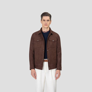 MTM Custom <span class=keywords><strong>giacca</strong></span> Safari <span class=keywords><strong>uomo</strong></span> marrone scuro <span class=keywords><strong>giacca</strong></span> Casual moda <span class=keywords><strong>uomo</strong></span> capispalla - Product Image 6