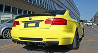 Diffuseur de pare-chocs arrière en fibre de carbone de haute qualité pour BMW Série 3 E90 E92 E93 M3 2005-2012, kit carrosserie avec séparateur de diffuseur arrière