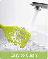 Résistant à la chaleur 600 ° Spatules et Tourne-broche en Silicone Durable à Fentes et Pleines pour la Cuisine Domestique, Idéales pour Retourner le Poisson, les Œufs, le Steak, les Crêpes