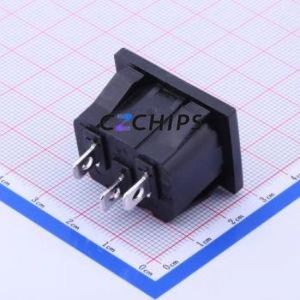S-03-12-1 AC Power Connector Through hole Component (THT) Connector IEC 320-C14 1 3 Panel Mount - Product Image 2