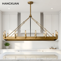 Lámpara de Techo Lineal Moderna, Lámpara Colgante de Diseño para Comedor, Isla de Cocina, Villa, Hotel, Interior