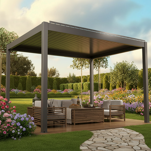 Structure métallique en acier de haute qualité pour kit de système extérieur Auvent rustique et gazebo avec pergola - Product Image 1