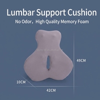 Oreiller de soutien lombaire pour chaise de jeu de bureau et voiture soulagement de la douleur au bas du dos coussin en mousse à mémoire de forme repose-dos orthopédique ergonomique