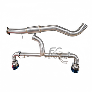 Tuyaux d'échappement Catback OEM pour <span class=keywords><strong>Toyota</strong></span> <span class=keywords><strong>GR</strong></span> <span class=keywords><strong>Yaris</strong></span> 1.6T <span class=keywords><strong>2020</strong></span>+ avec écran thermique, collecteur avant et système à passage direct avec embouts bleus - Product Image 5