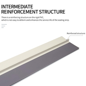 Paraspifferi Sottoporta Isolante Blocca Correnti d'Aria Guarnizione Isolante <span class=keywords><strong>per</strong></span> Porte Riduzione Rumore <span class=keywords><strong>Adesivo</strong></span> Forte, Bianco 50mm*1m - Product Image 6