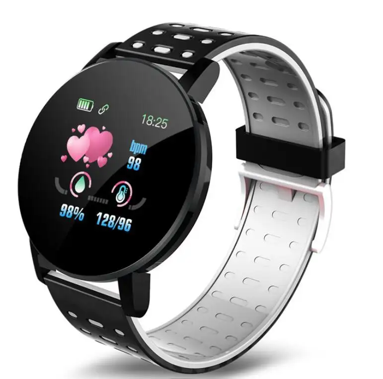 hot Sale smartwatch 119plus wrist bracelet band d18 sport wristband fitness tracker relogio inteligente 119 plus smart watch