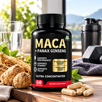 Capsules de Maca Naturelle à Marque Blanche OEM – Supplément de Puissance Maximale pour l'Humeur, l'Énergie et la Vitalité Masculine
