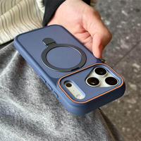 Soporte Magnético Metálico Esmerilado de Alta Calidad para Teléfono, Funda para iPhone 18 17 16 15 14 13 12 Pro Max, Funda Premium de Lujo