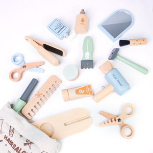 Ensemble de maquillage en bois pour jeux de rôle, jouets de cosmétiques et de <span class=keywords><strong>coiffure</strong></span> pour enfants, jouets éducatifs d'<span class=keywords><strong>apprentissage</strong></span> - Product Image 4