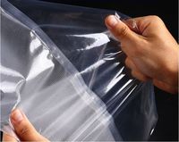 Sacs d'emballage sous vide en plastique laminé nylon gaufré transparent à trois soudures thermiques Lebei pour sceller les aliments