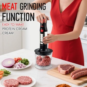 Mixeur plongeant électrique multifonction 4 en 1 DSP pour aliments pour bébés, presse-agrumes, hachoir à viande avec fouet et hachoir - Product Image 2