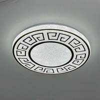 Plafonnier au design moderne avec des caractéristiques chinoises, AC85-265V, 3 températures de couleur modifiables, luminaire rond, plafonnier LED