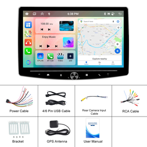 <span class=keywords><strong>Autoradio</strong></span> rotatif Podofo <span class=keywords><strong>10</strong></span>,1'' 1DIN 6+128G avec Carplay/Android Auto sans fil, <span class=keywords><strong>autoradio</strong></span> Android pour voitures universelles - Product Image 6