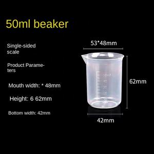 100 मिलीलीटर पारदर्शी मोटी गुणवत्ता उच्च पारदर्शिता स्नातक की मात्रा मापने वाले कप पॉलीप्रोपाइलीन प्लास्टिक बेकर तरल उपाय - Product Image 6