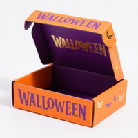 Boîte postale d'expédition en carton ondulé pour avion et avion Halloween Emballage en carton Coffrets cadeaux de Noël pour petites entreprises
