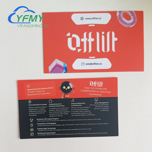 Tarjeta de color y logotipo de diseño personalizado barato adecuada para diferentes negocios de promoción gracias por su tarjeta de compra de pedido - Product Image 6