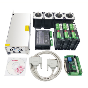 Bộ 4 Cái <span class=keywords><strong>Cnc</strong></span> <span class=keywords><strong>Nema</strong></span> <span class=keywords><strong>23</strong></span> Trình Điều Khiển JSS DM556D Và Động Cơ Bước 425oz-in - Product Image 2