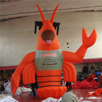 Homard gonflable géant en vente chaude pour la publicité