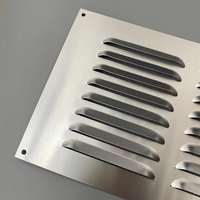 Grille de ventilation carrée en aluminium pour climatisation, coulissante ouverture/fermeture, type Hit & Miss