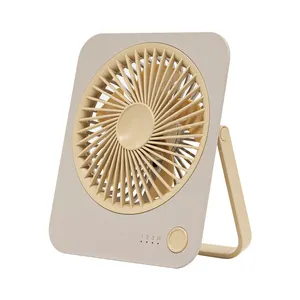 New Trendy Mini Tabletop Wireless USB Square Desk Fan Rechargeable Square Standing Fan BLDC KC PSE