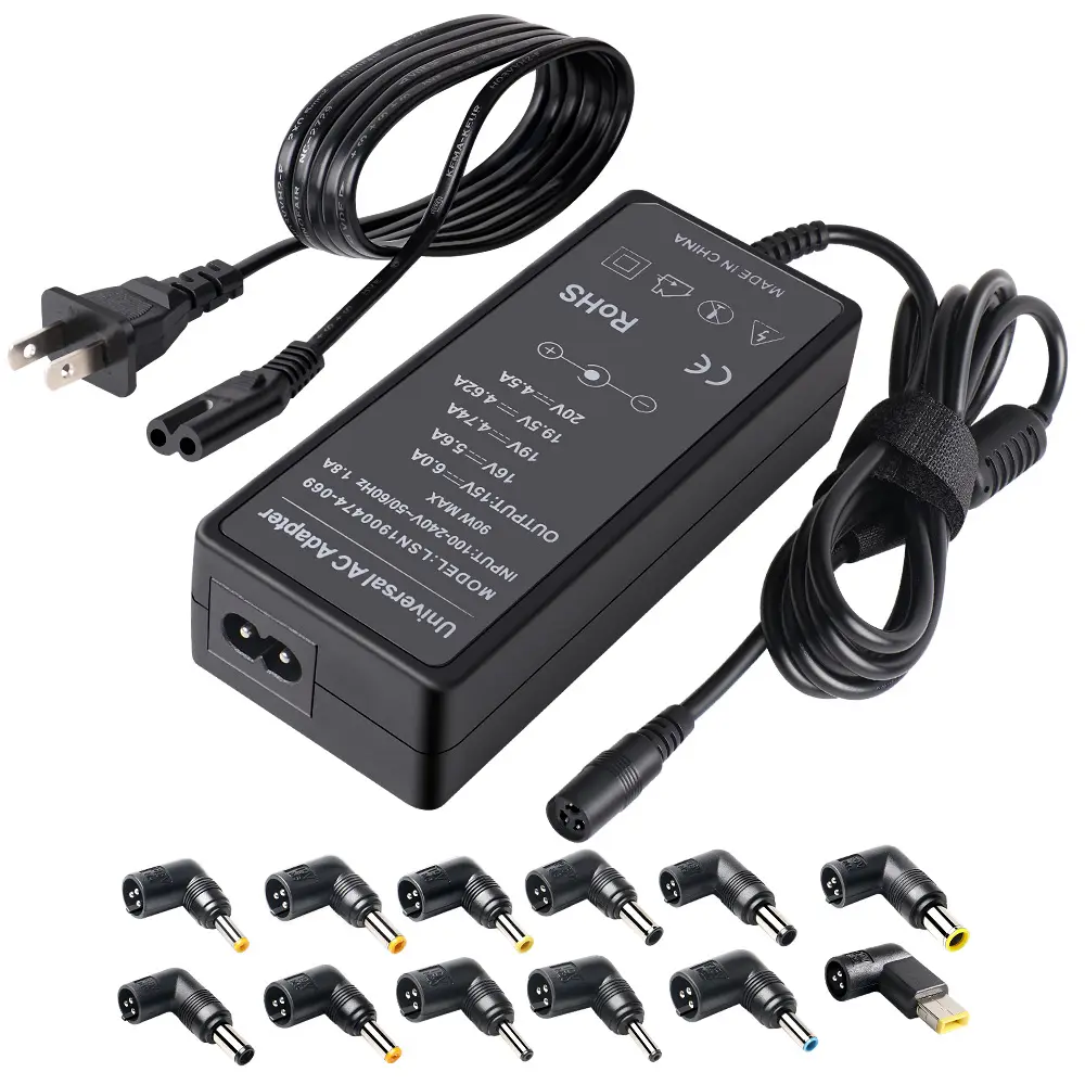 Produto universal de 2023, acessórios para computador boa preço 20v 4.5a carregador de laptop adaptador ac 30w/60w/90w