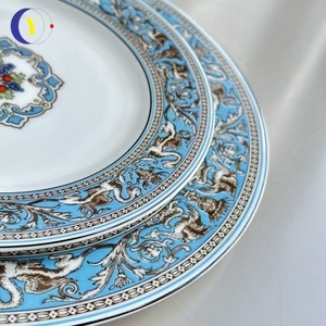<span class=keywords><strong>Route</strong></span> de <span class=keywords><strong>la</strong></span> soie os porcelaine assiette à dessert européenne ensemble de tasses à café luxe maison salle à manger boîte-cadeau complète en céramique thé de l'après-midi - Product Image 5