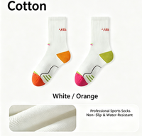 Chaussettes de sport personnalisées de haute qualité avec logo, respirantes et amortissantes, chaussettes mi-mollet pour femmes, chaussettes de badminton professionnelles pour l'entraînement et la gym