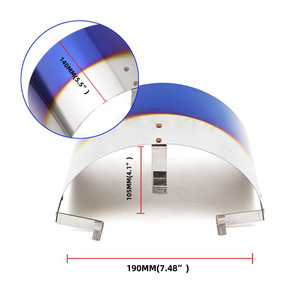 Cubierta de protección térmica de aleación de aluminio para filtro de aire de motor KLGRZ, acabado horneado en siete colores - Product Image 3