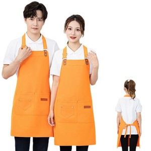 Tablier imperméable réglable à col halter avec impression de logo personnalisé pour restaurant et bar, en polyester, taille unique - Product Image 3