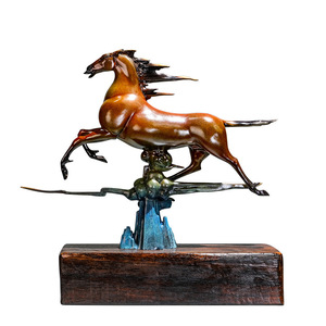 Copper Art Workshop Flying Horse Brass Ornament <b>Creative</b> Design Business <b>Gift</b> - Product Image 5