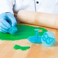 Ensemble de 5 moules à gâteau Fondant papillon, ustensiles de cuisine, gaufreur à timbres imprimés, gaufreur Sugarcraft, à faire soi-même