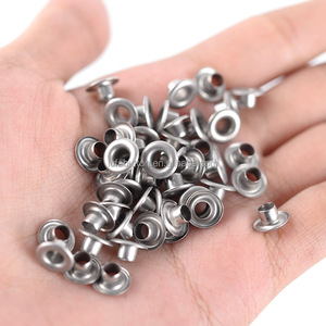 <span class=keywords><strong>Ojales</strong></span> de Metal de acero inoxidable 304 de 4mm de buena calidad, <span class=keywords><strong>ojales</strong></span> de agujero interior redondo, remache DIY para zapatos, cinturón, bolsa, etiqueta, ropa, álbum de recortes - Product Image 4