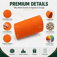 Matte Soft Touch Resin Cardboard 120gsm Signature Orange Silky Smooth Anti-Fingerprint Virgin Chemical Pulp for Luxury Box
