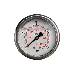 मीडिया मैनोमीटर वैक्यूम 60 पीएसआई मैनोमीटर दबाव नापने का यंत्र पीसीपी - Product Image 2