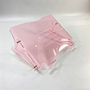 Best Seller Modern Premium Acrylic Ergonomic <b>Laptop</b> Display <b>Stand</b> Freestanding Custom Rack For Exhibition Use - Product Image 3