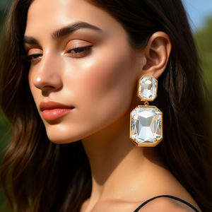 Pendientes de Cristal PND202404-191, Accesorio Elegante y Lujoso para Mujer - Product Image 3