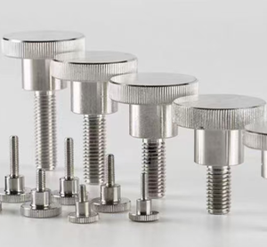 304 stainless steel knurled hand-tightened step <b>screw</b> clamping knob thumb <b>screw</b> M4x6~25mm - Product Image 2