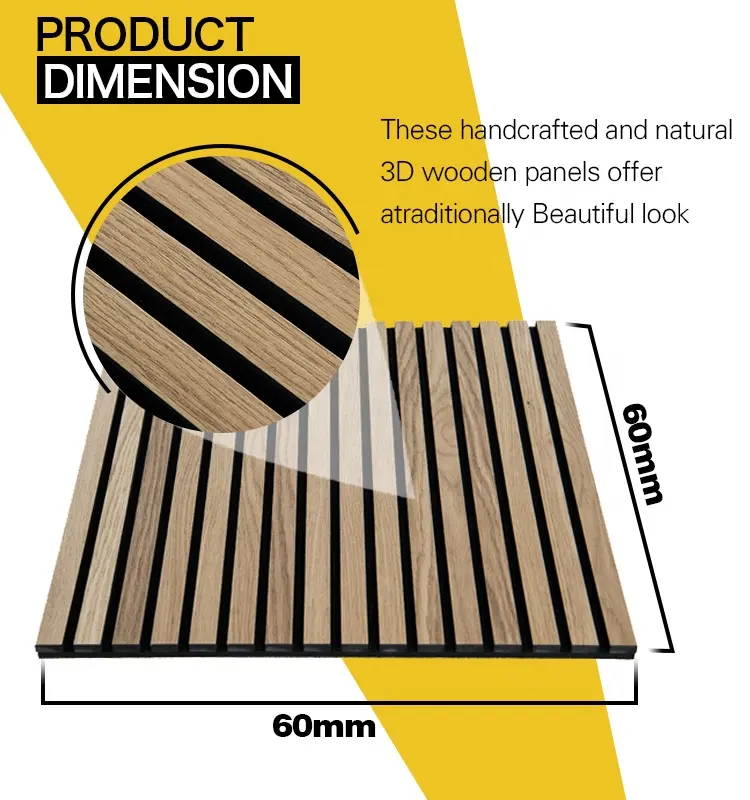 Ce Fsc Houten Wandpanelen Voor Decor Interieur Akupanel Akoestische Wandpanelen Muur Geluidswerend Lamellen Polyester Akoestische Panelen