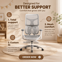 Siège de bureau exécutif moderne de luxe de haute qualité S100, chaise ergonomique en aluminium avec repose-pieds rétractable et dossier réglable