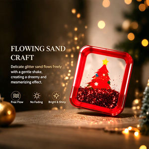2026 New Custom Christmas Holiday American Mahjong <strong>Set</strong> 160 <strong>Pieces</strong>, Premium Red Liquid Flowing Glitter Sand Acrylic Mahjong Tiles - Product Image 3