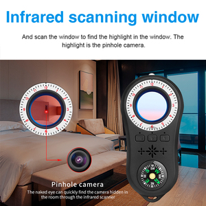 בדיקת אבטחה אינפרא אדום סורק צבע צג מצלמה נסתרת עבור בית המלון השכרת חדר אמבטיה חדר הולם אזעקות אישיות - Product Image 4