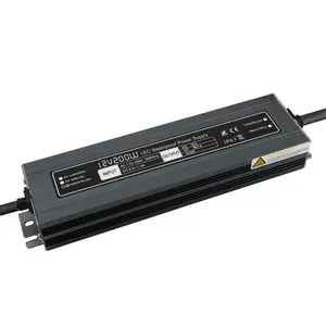 אולטרה דק ערבות לייצב 24 Vdc Ip67 Led שנאי 12v 10a Ac Dc ממיר מעגל 400w 500w 600w אספקת חשמל