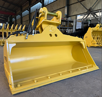 Bucket Hidrolik Tilting Material Q345B Sudut Kemiringan 45 Derajat untuk Excavator Mini Takeuchi TB290/TB280/TB180 8-10 Ton untuk Pekerjaan Grading