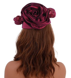 Ecowalson African Nigeria Wedding Heavy Glitter Twist Decoración Cap <span class=keywords><strong>Zara</strong></span> Style Party Hat para mujer - Product Image 4