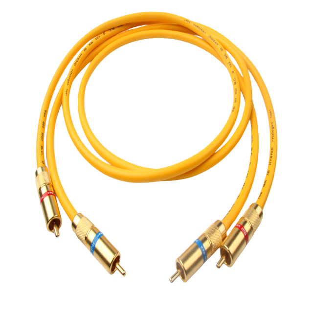 X412 Hifi Audio D102mkiii Silver Plated Rca Cable Pure Copper HiFi Audio Cable Interconnect Cable Audiophile RCA to RCA Audio