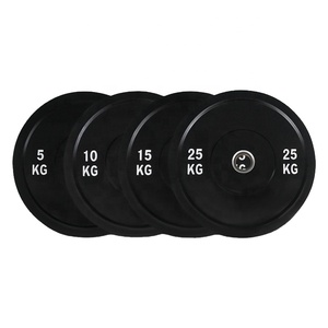 Piastre in gomma da 1 pollice per albero con manubrio da 25kg - Product Image 4