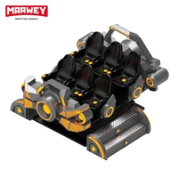 Máquina de Videojuegos de Realidad Virtual Marwey, Máquina de Juegos de Conducción de 6 Plazas, Cine de Movimiento 9D VR, Simulador de Nave Espacial